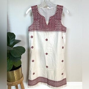 beachlunchlounge Red and White Sleeveless Mini Dress